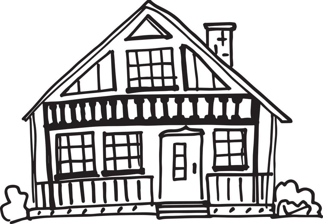 Hand Drawn House Illustration Transparent Background Vector Building - Download Free Stock Images Pikwizard.com