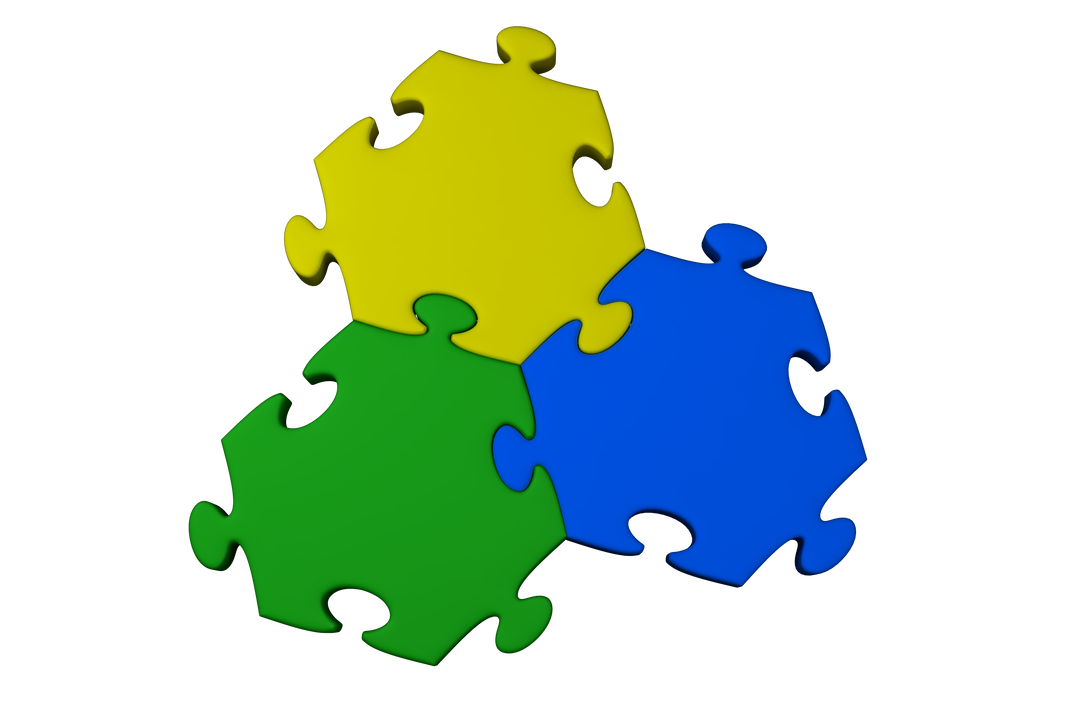 Colorful Puzzle Pieces on Transparent Background Vector - Download Free Stock Images Pikwizard.com