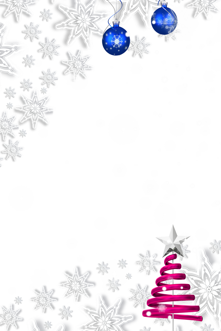 Transparent Christmas Frame Abstract Snowflakes Decoration - Download Free Stock Images Pikwizard.com