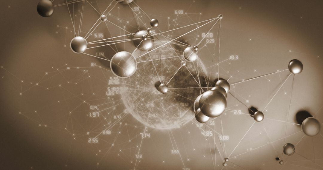 Futuristic Network Overlays Conveying Global Digital Connectivity