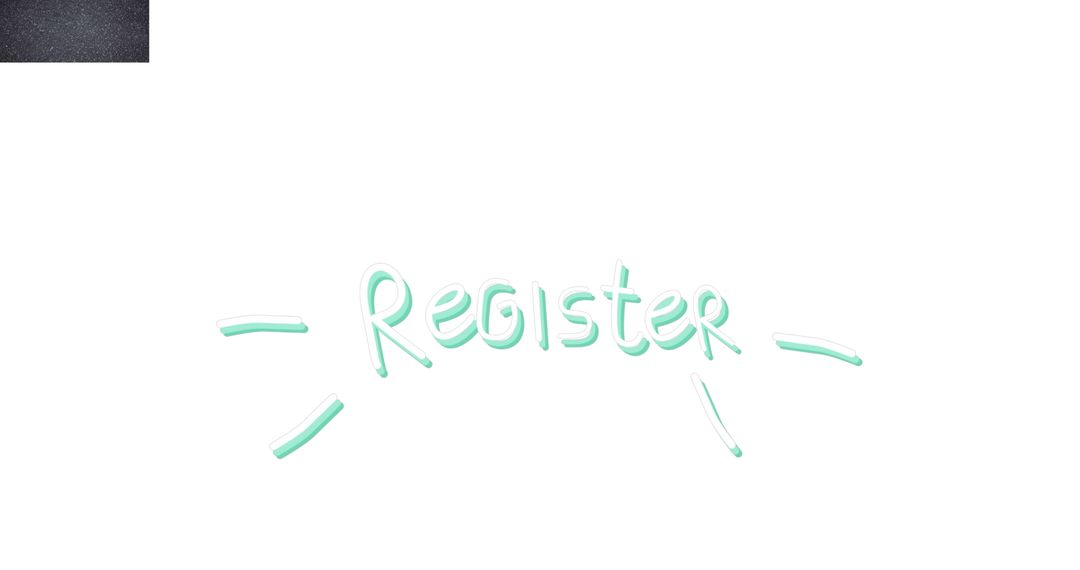 Register Text Icon on Minimal White Background
