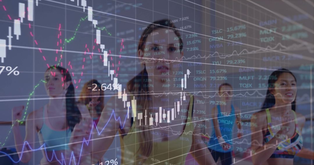 Dynamic Group Workout with Financial Data Overlay