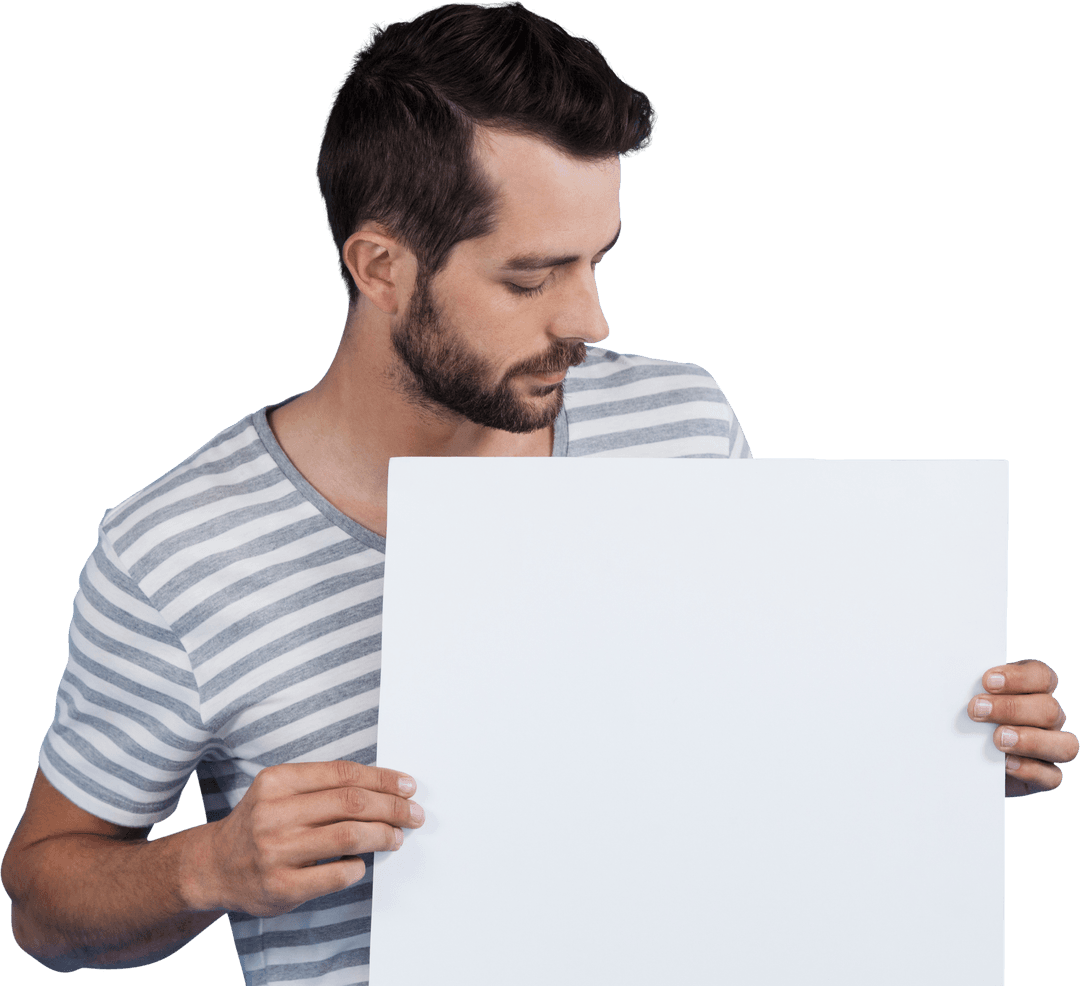 Transparent Mockup Space Commercial Concept Blank Cardboard