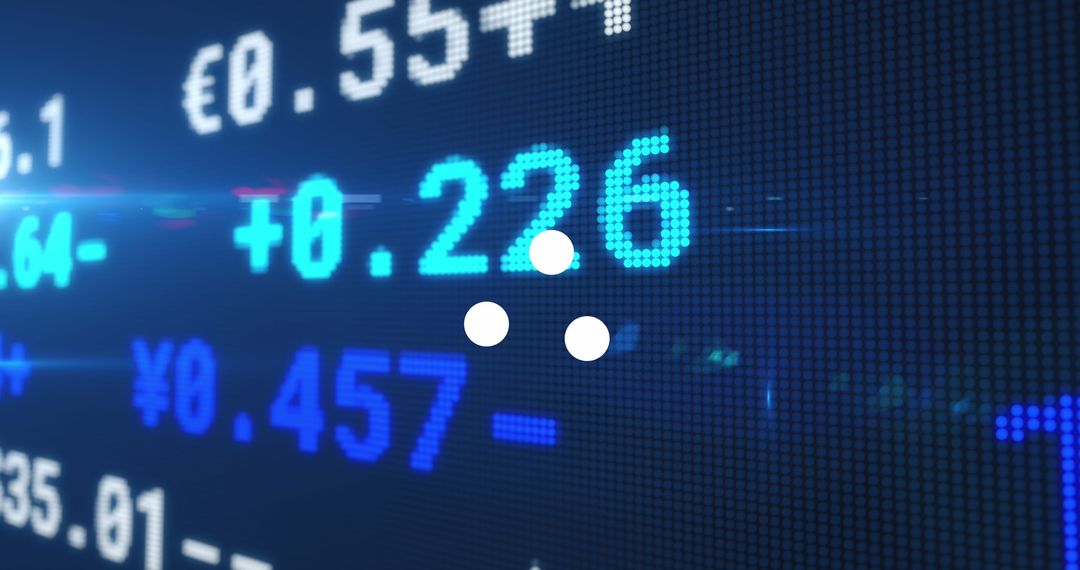 Digital Stock Market Interface with Glowing Indicators - Free Images, Stock Photos and Pictures on Pikwizard.com