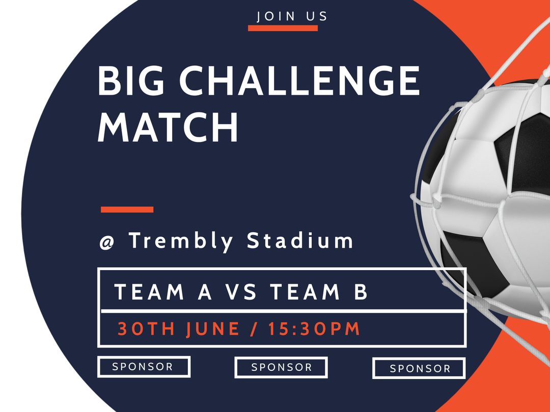 Dynamic Soccer Event Announcement with Exciting Visuals