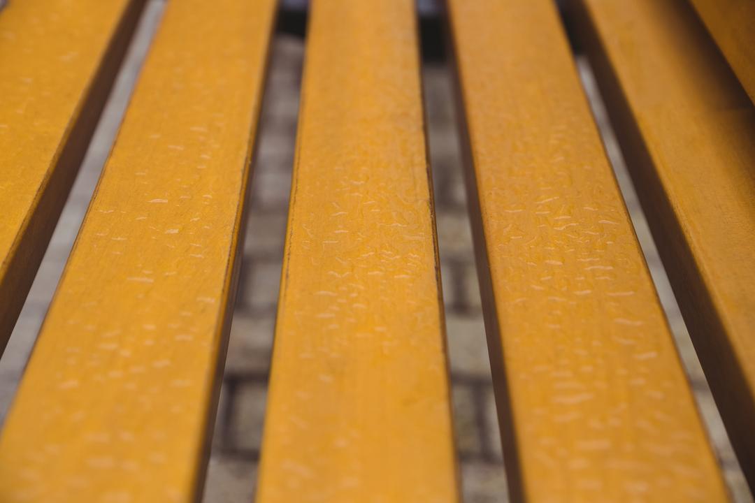 Close-up of wooden strips on bench - Free Images, Stock Photos and Pictures on Pikwizard.com