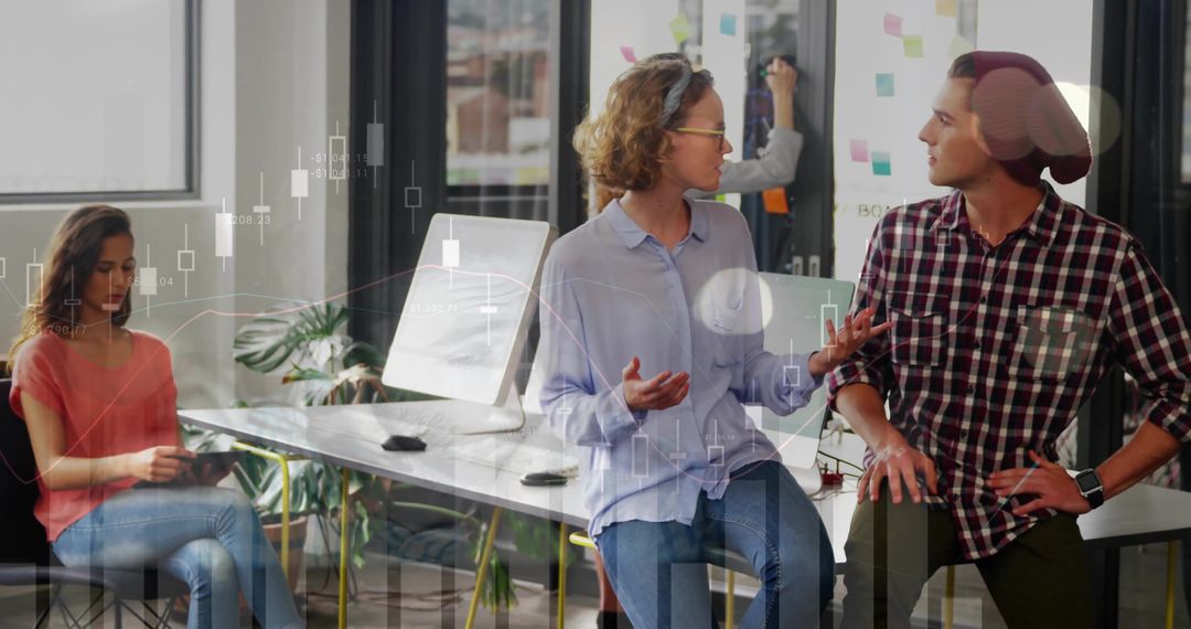 Collaboration and Discussion in Urban Office With Digital Overlays