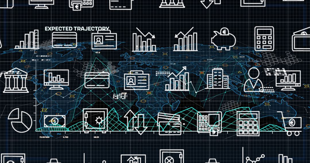 Global Data Processing and Technology Interface Concept - Free Images, Stock Photos and Pictures on Pikwizard.com