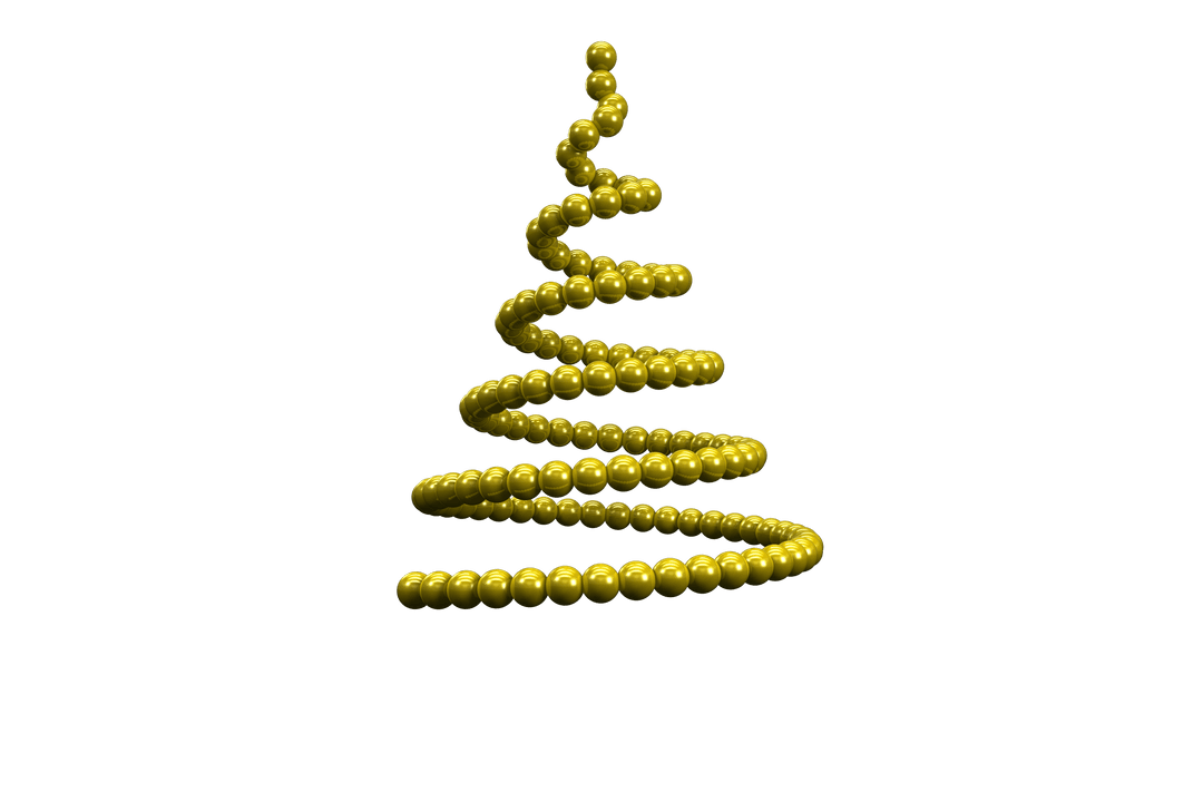 Transparent Rotating Abstract Christmas Tree Design