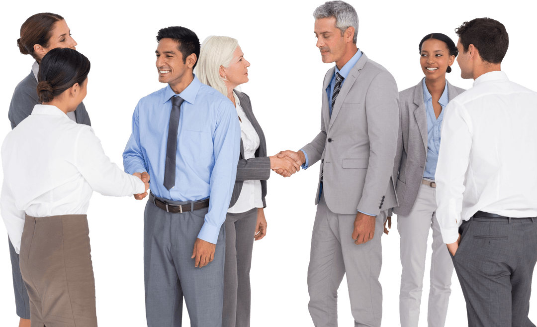 Diverse Business Team Engaged in Transparent Discussion