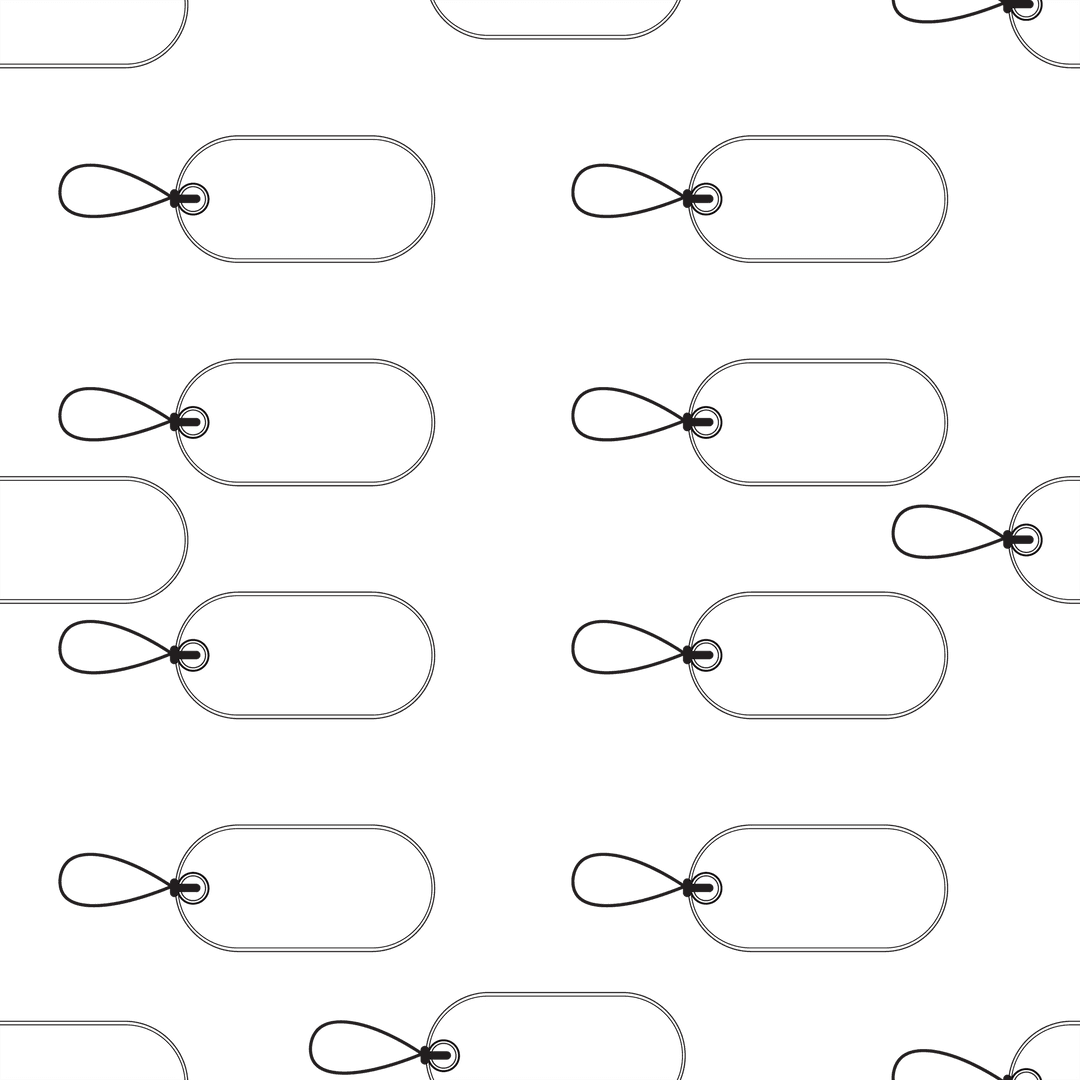 Transparent Pattern of White Labels on Blackboard Style