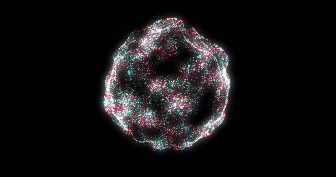 Glowing Network Sphere Representing Global Connectivity