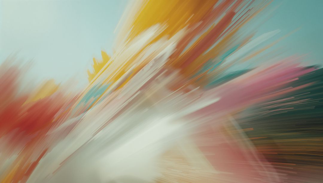 Vibrant Radial Motion-Blur in Dynamic Abstract Design