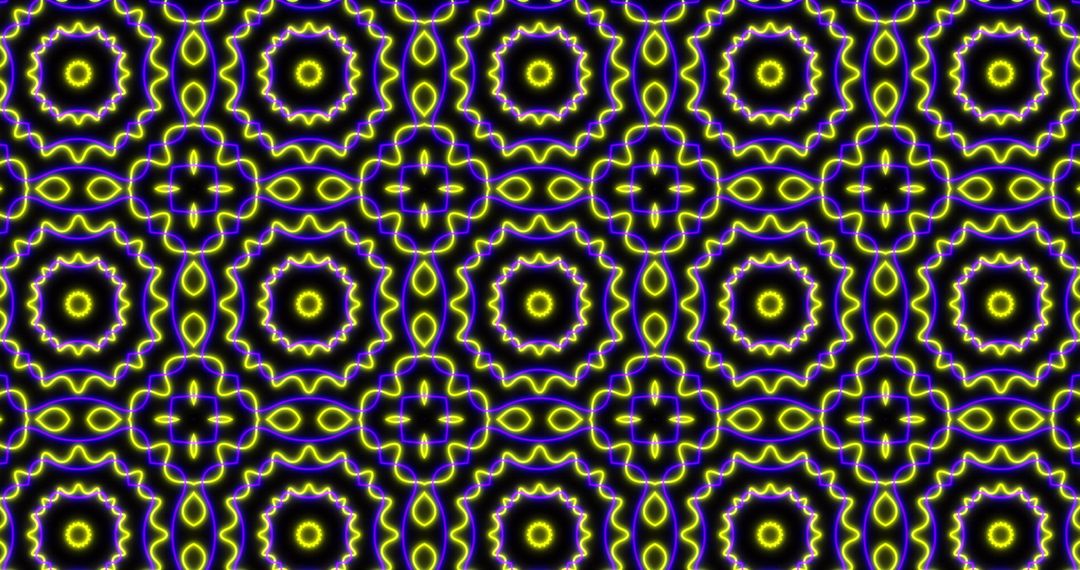 Vibrant Neon Patterns with Retro Futuristic Appeal