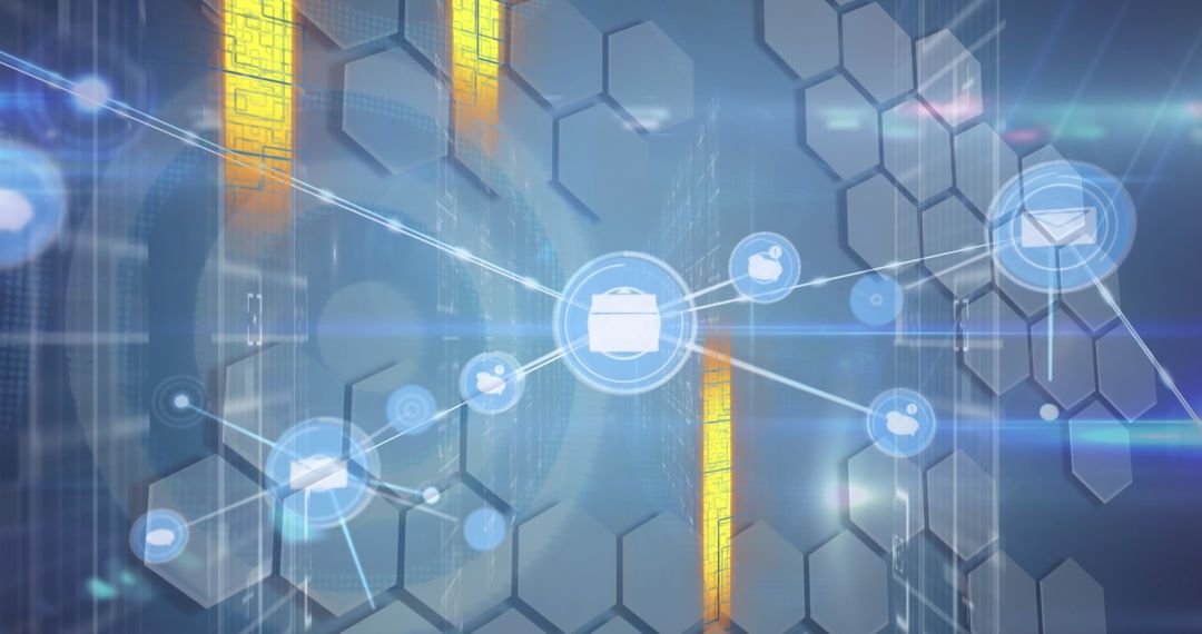 Digital Network Connectivity Concept in Virtual Interface