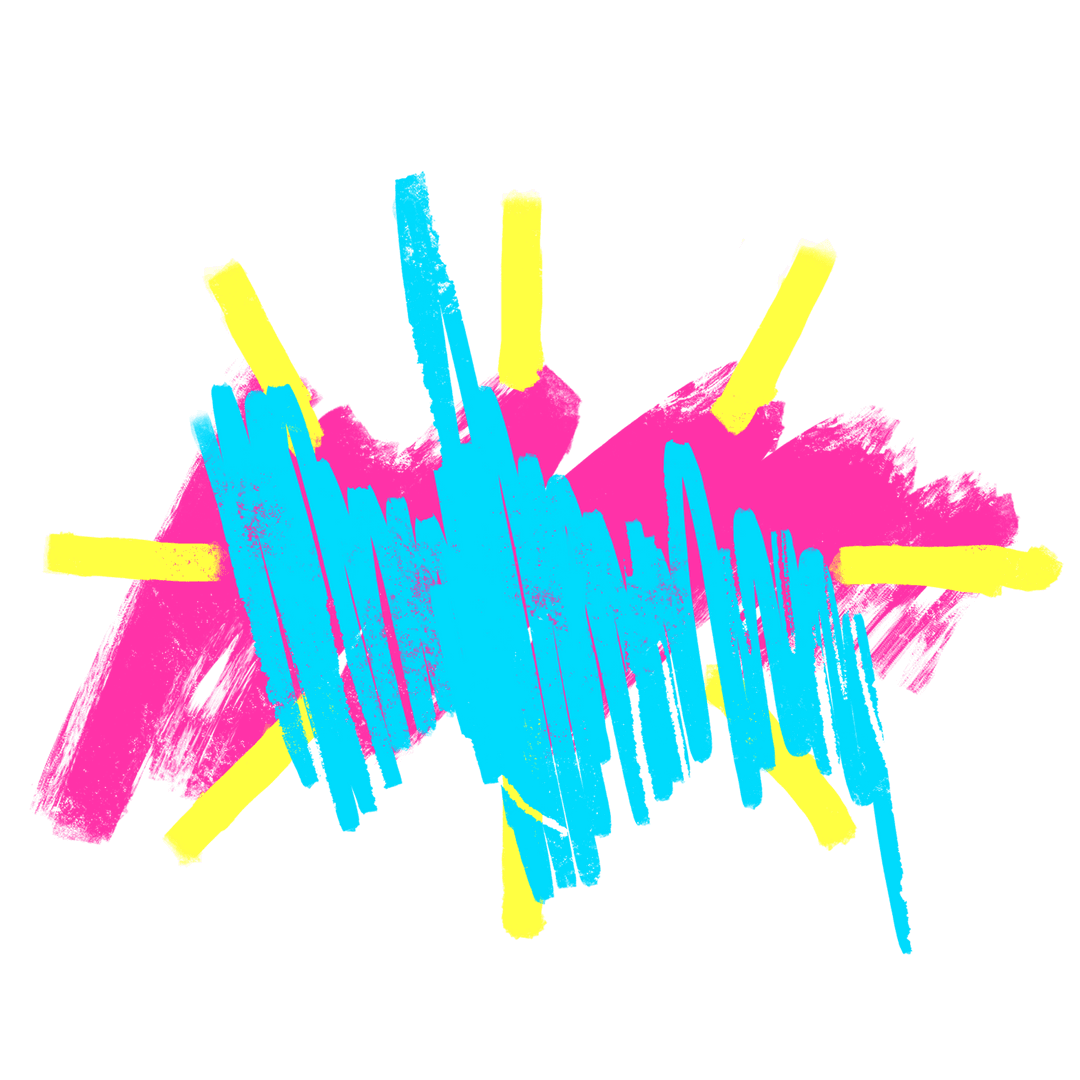 Colorful Abstract Burst on Transparent Background Illustration