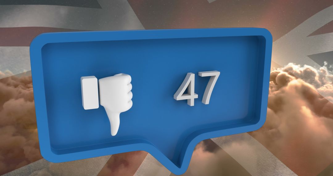 Social Media Disapproval Over UK Flag and Clouds