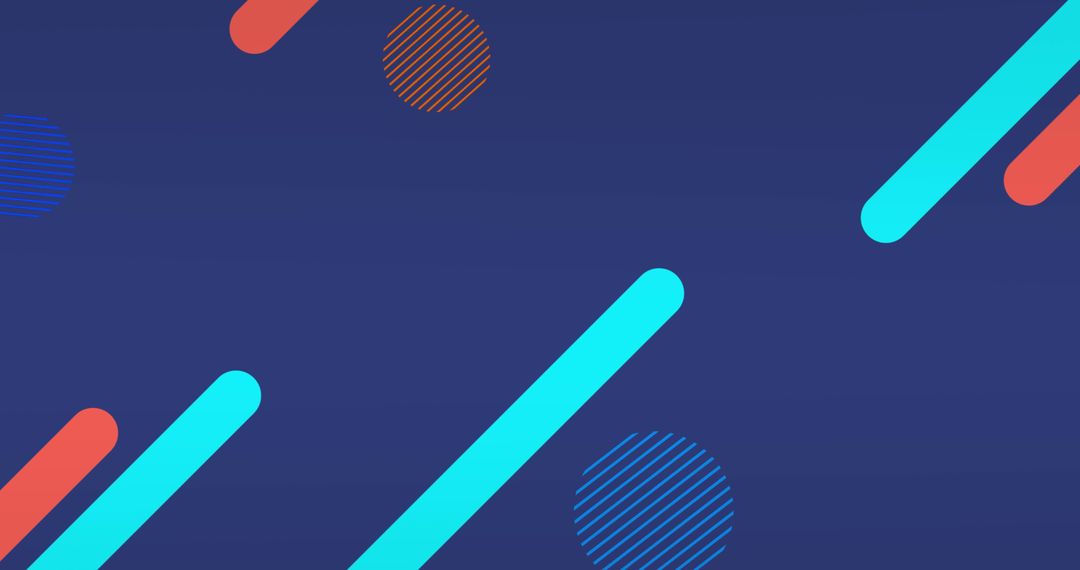 Abstract Geometric Shapes on Blue Background for Digital Use