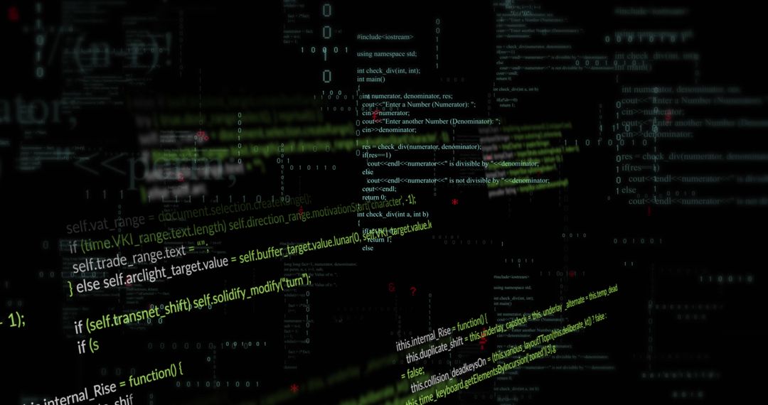 Futuristic Code Wall with Digital Lines Insight