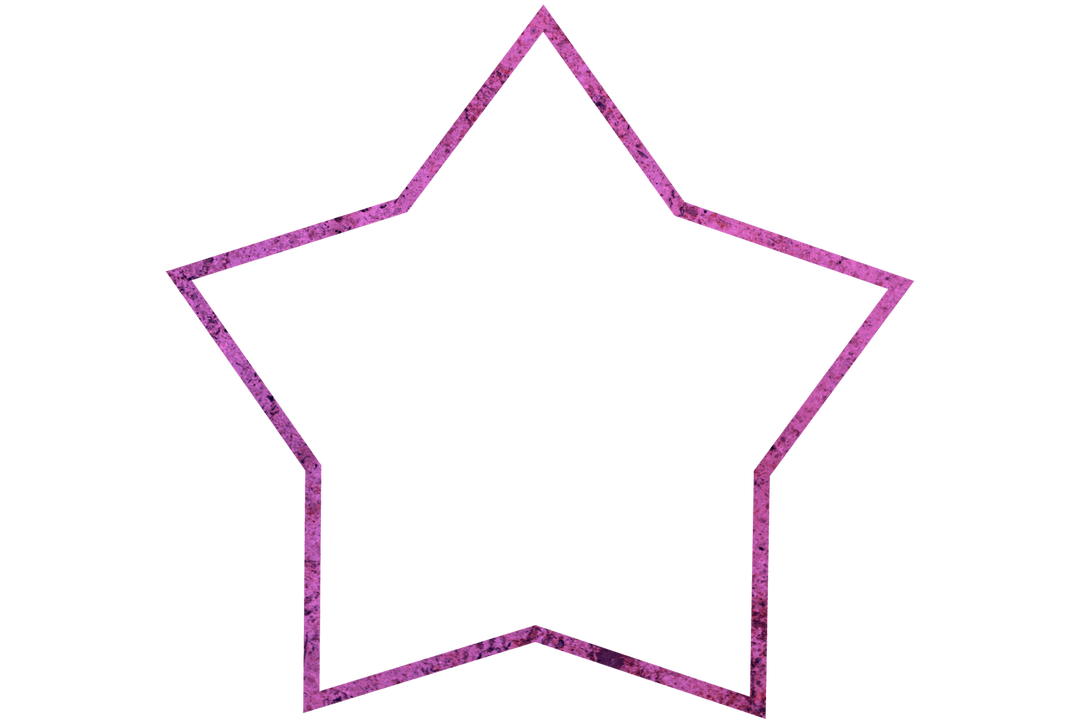 Transparent Textured Purple Geometric Star Design