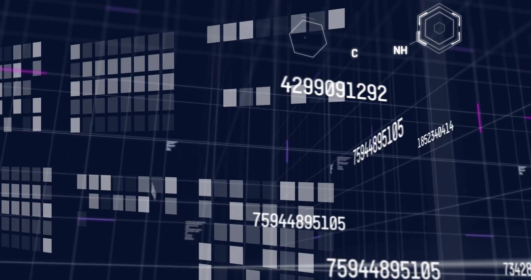 Futuristic Digital Data Processing with Flickering Servers
