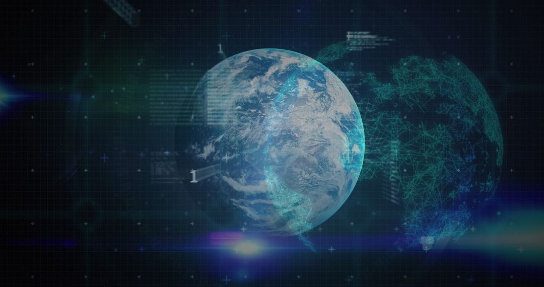 Digital Earth with Global Network Data Connections