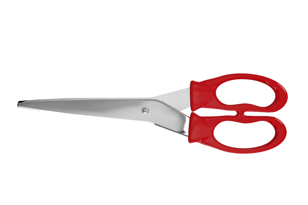 Red Handled Scissors on Transparent Background for Digital Projects and Crafting - Download Free Stock Images Pikwizard.com