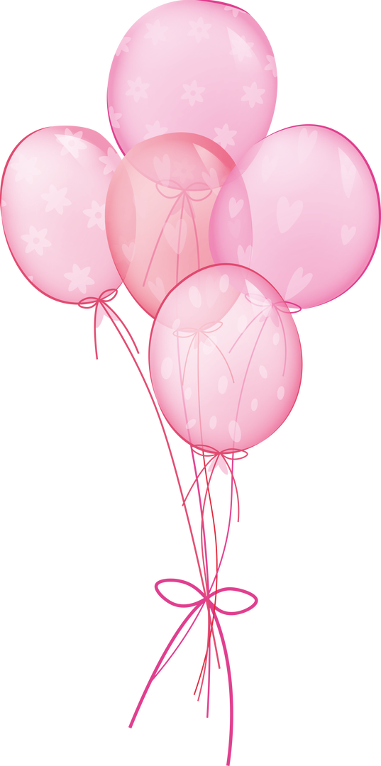 Transparent Pink Party Balloons Vector Illustration - Download Free Stock Images Pikwizard.com