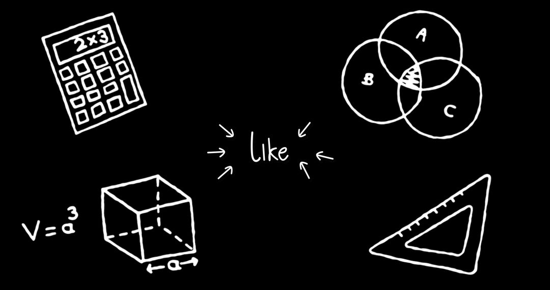 Vector Illustrations of Mathematics Symbols and Formulas