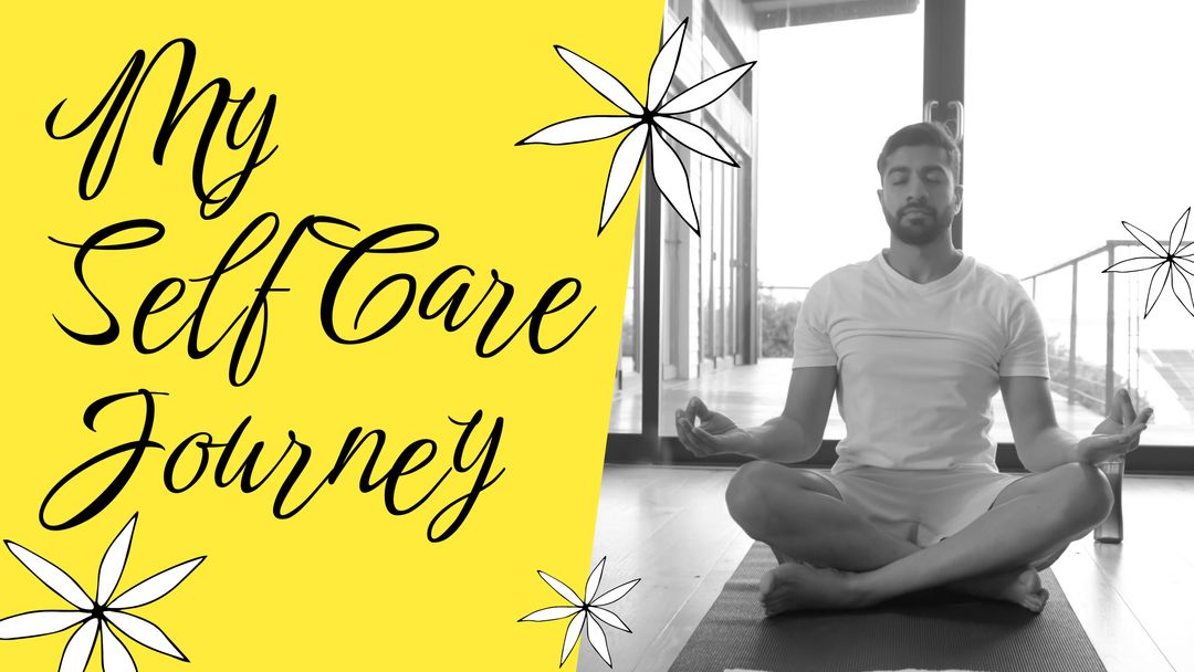 Peaceful Meditation Scene and Self-Care Theme