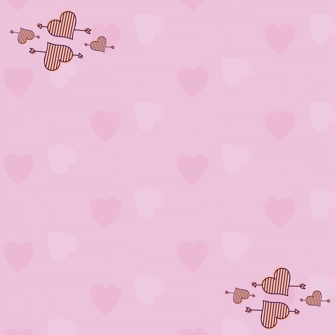 Vector Hearts Arrows Seamless Pattern Transparent for Valentine's Day