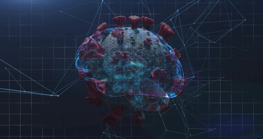 Hybrid Visualization of Virus Concept with Neural Network and Grid