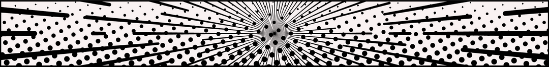 Bold Comic Burst with Halftone Dots on Transparent Backdrop