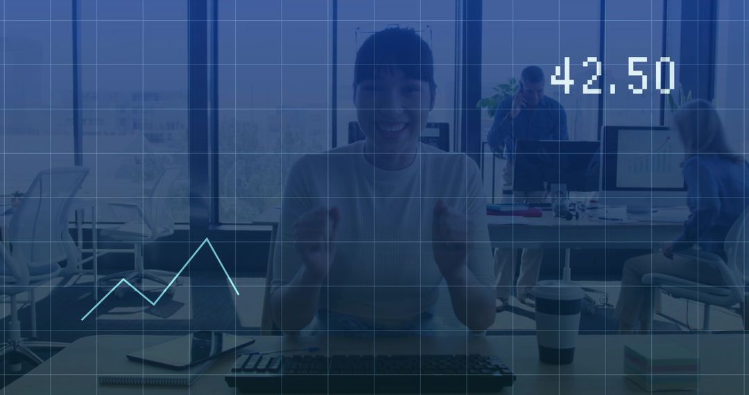 Woman Analyzing Data on Windows Professional Workspace