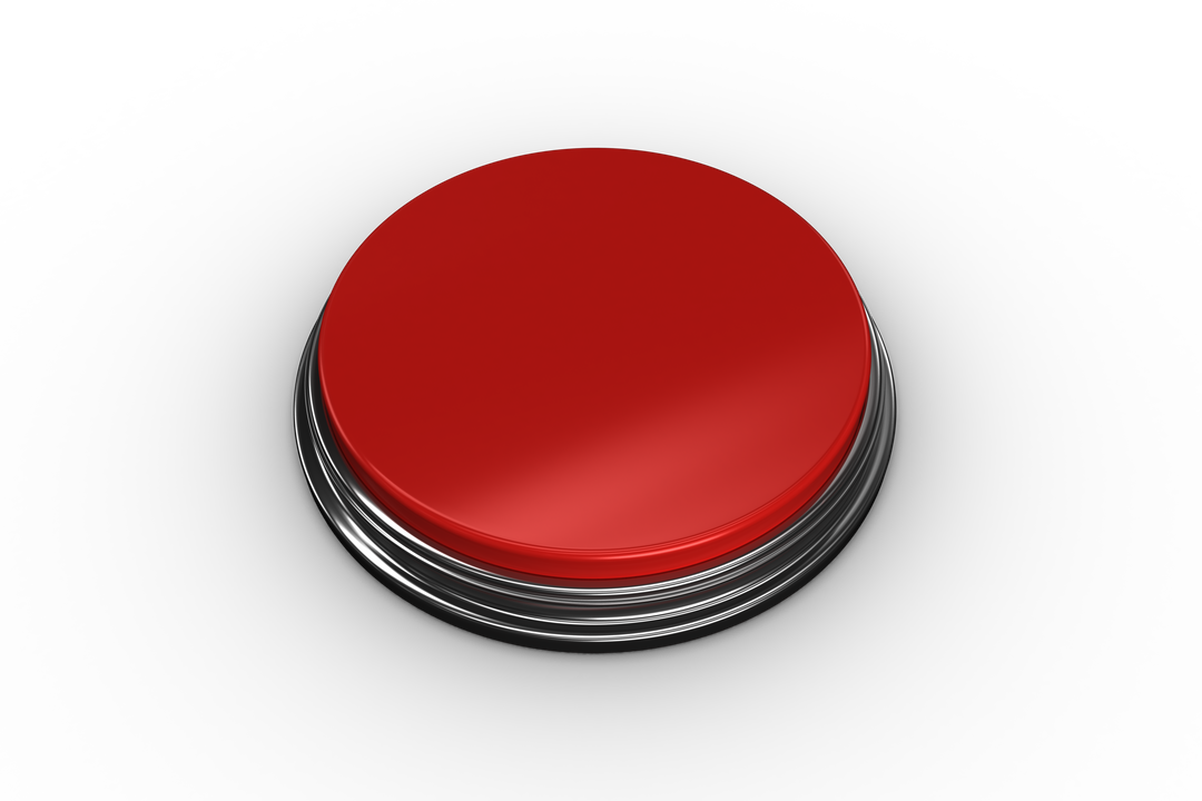 Large Red Button on Transparent Background for Industry and Work Solutions - Download Free Stock Images Pikwizard.com