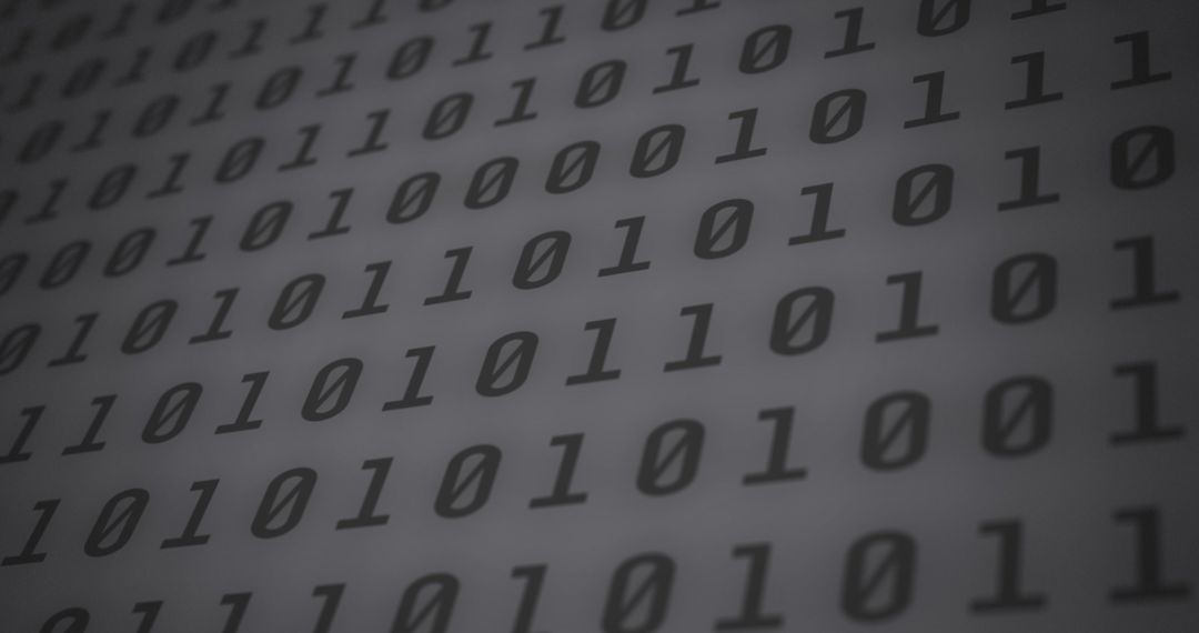 Binary code wallpaper representing digital data processing