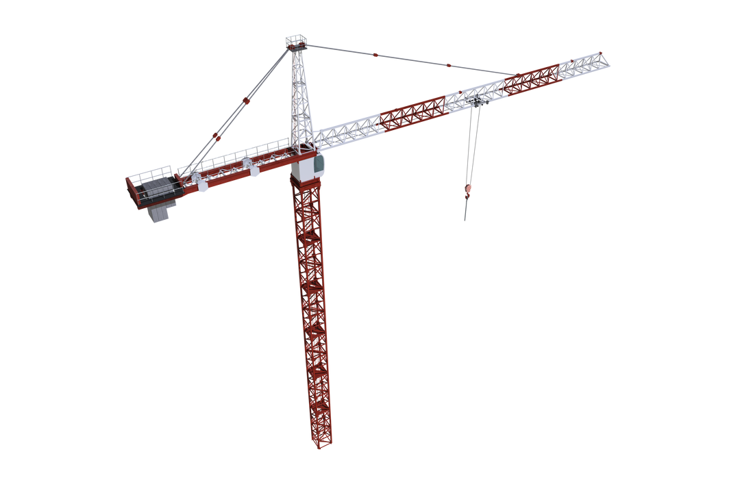 Digital Illustration of Construction Crane on Transparent Background - Download Free Stock Images Pikwizard.com