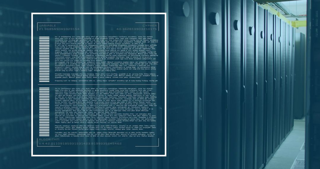 Data Center Security and Networking Digital Composite