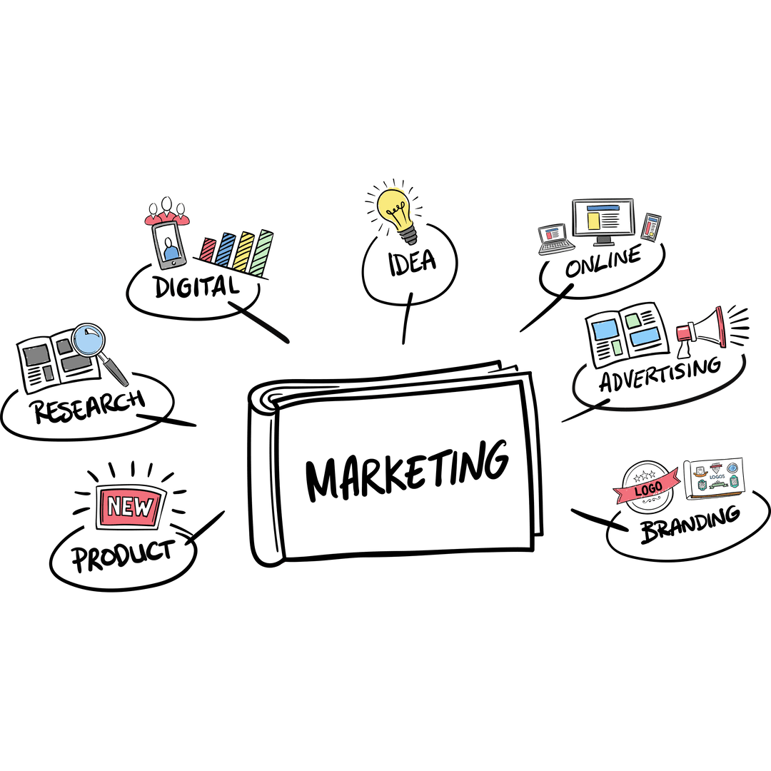 Creative Marketing and Business Design Vector on Transparent Background