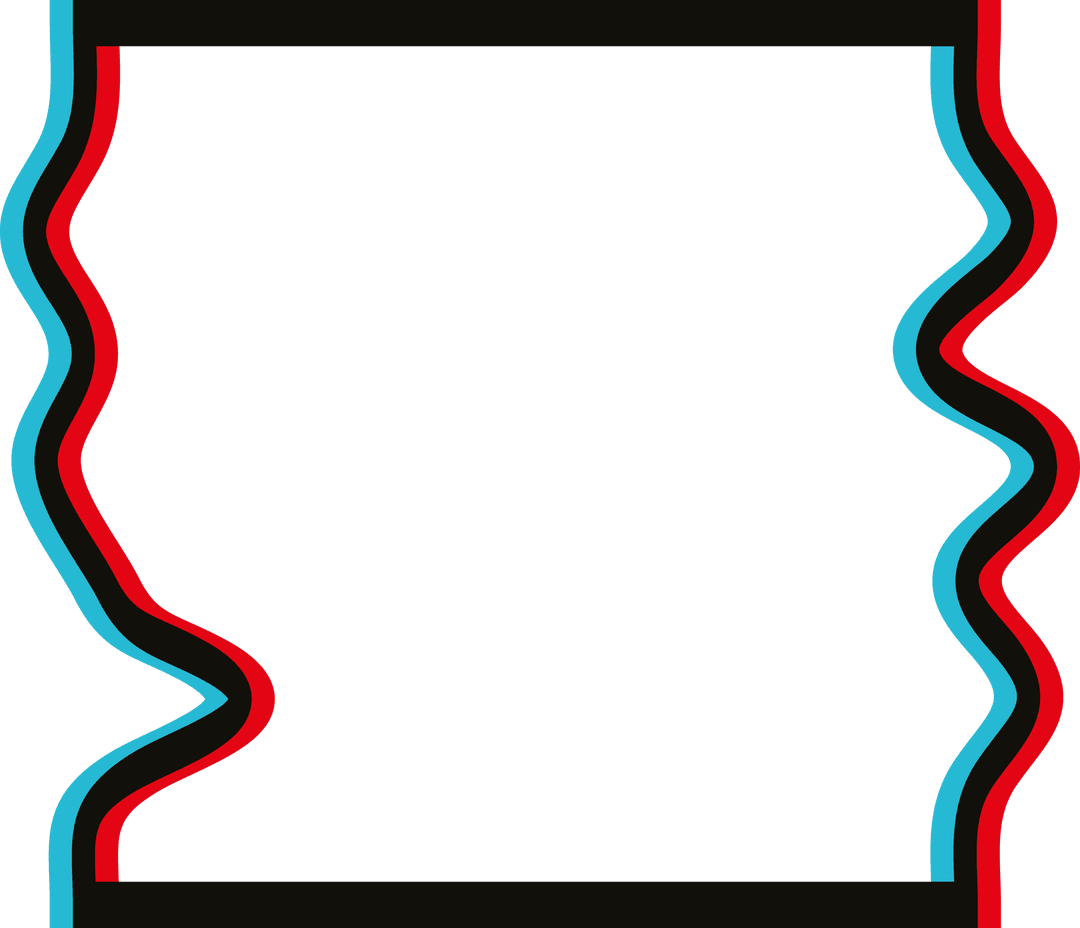 Colorful Abstract Line Patterns on Transparent Background