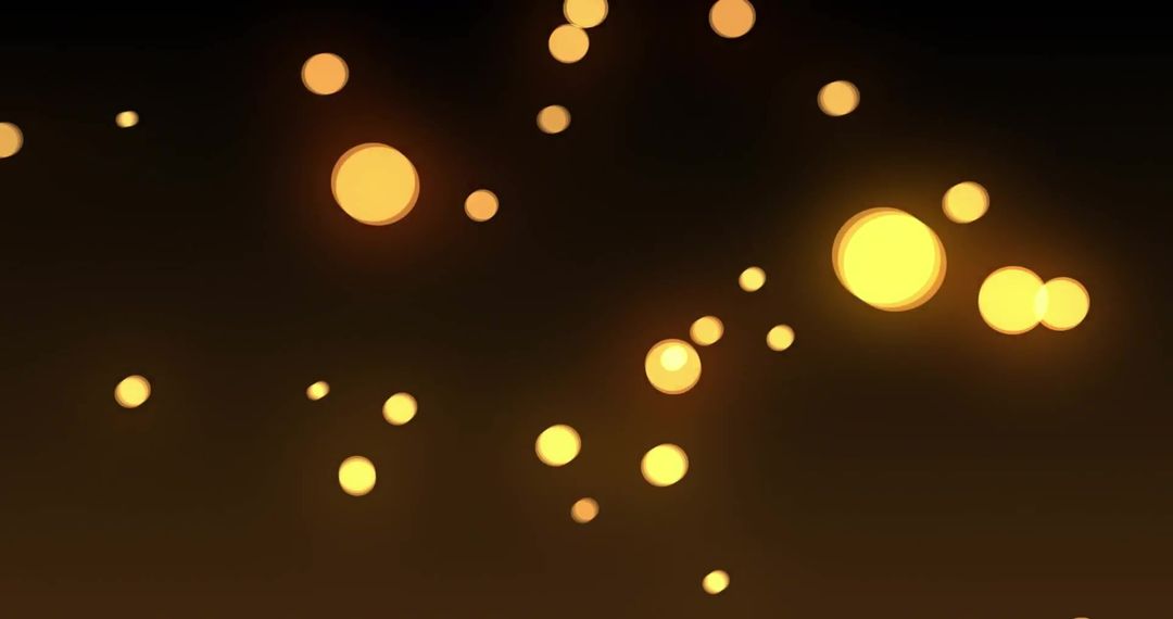 Glowing Abstract Circles on Dark Background