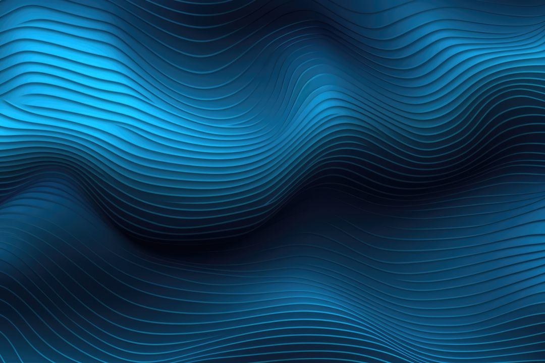 Abstract Blue Wavy Lines Background Design - Free Images, Stock Photos and Pictures on Pikwizard.com
