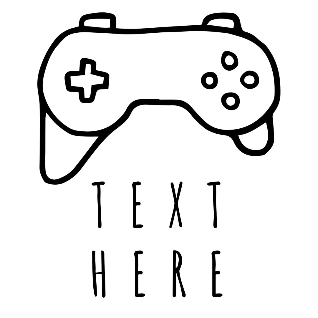 Minimalist Game Controller Icon for Gaming Events