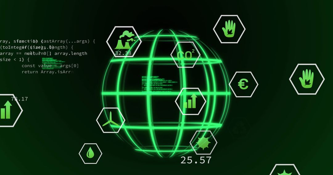 Digital Global Network with Data and Technological Elements