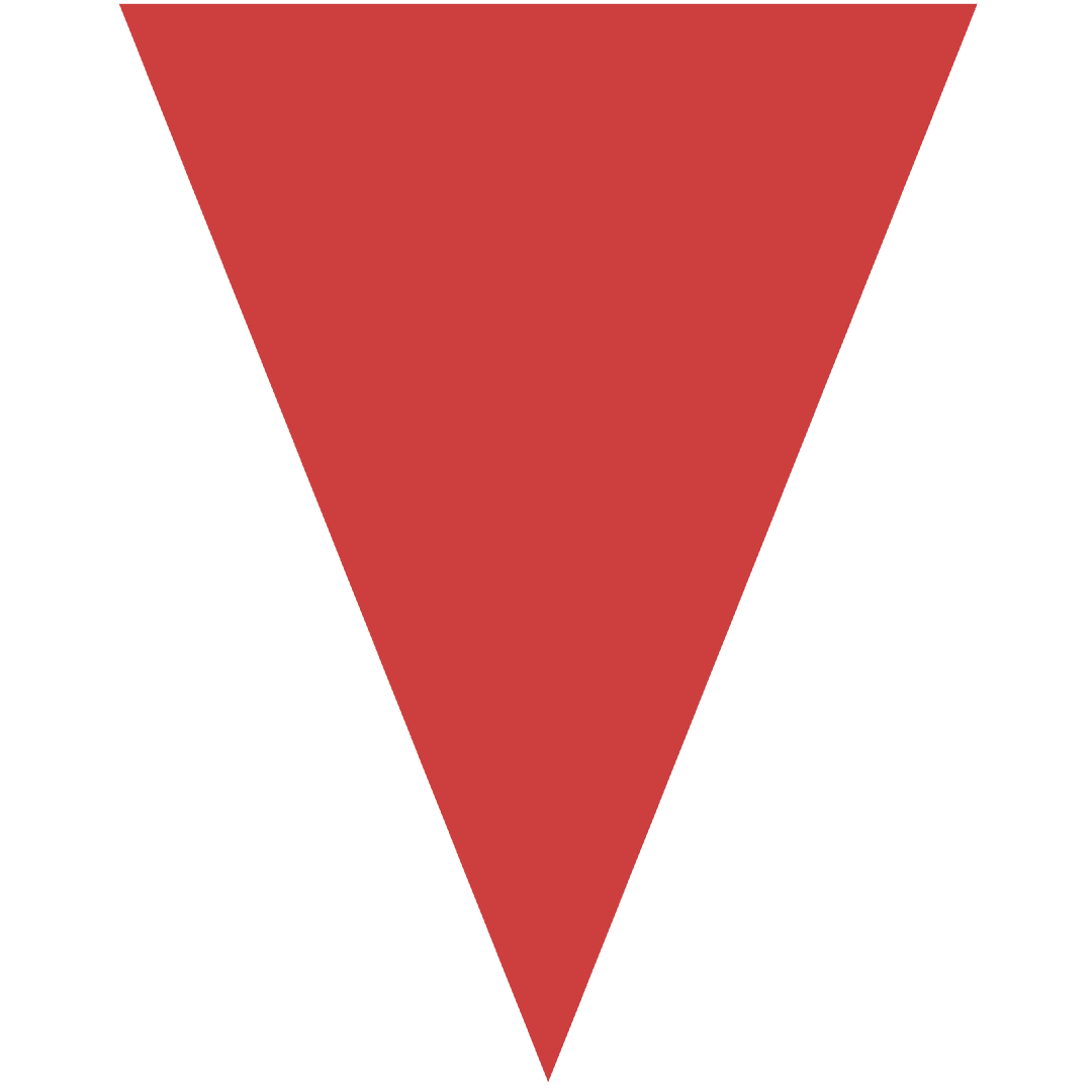 Red Downward Triangle on Transparent Background for Design and Branding - Download Free Stock Images Pikwizard.com