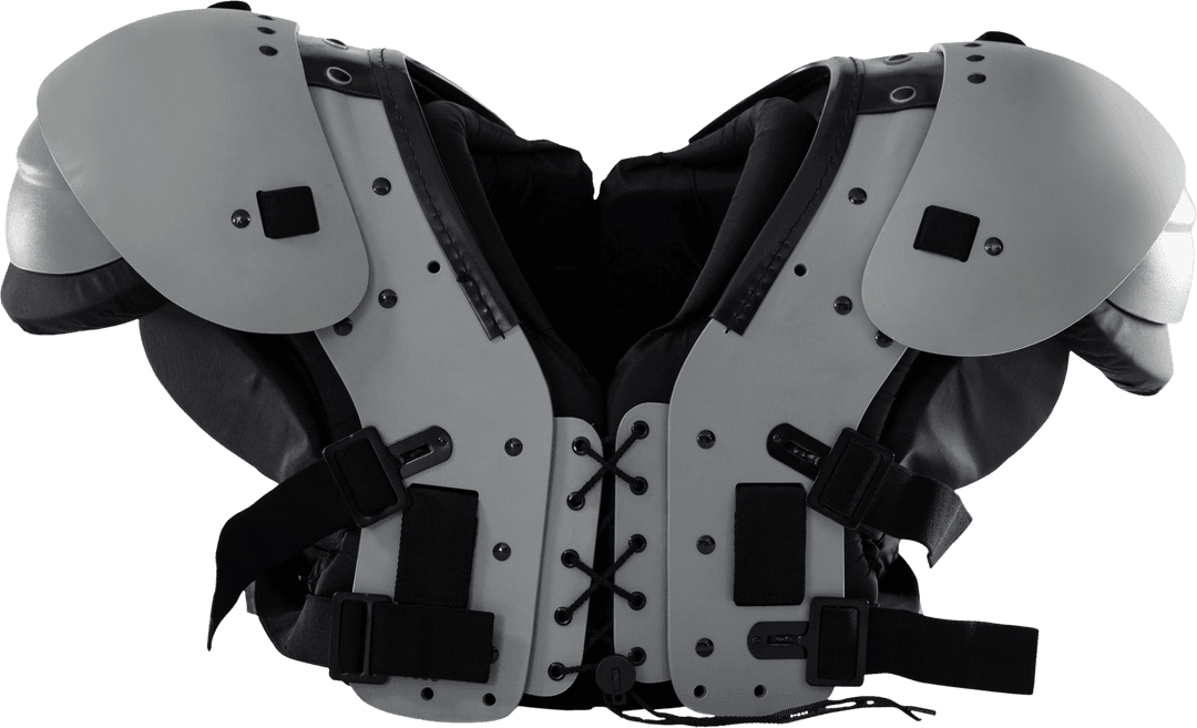 Pro-Level Transparent Football Shoulder Pads Frame Protection