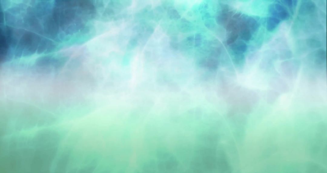 Abstract Ethereal Light Shapes on Blue Background