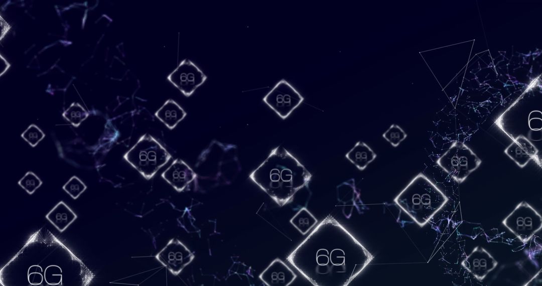 Futuristic 6G Technology Network with Abstract Connections