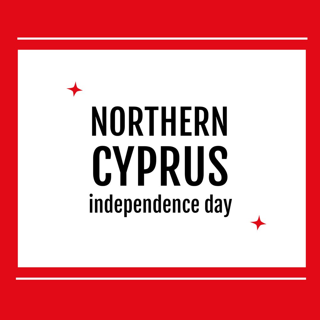 Northern Cyprus Independence Day Celebration Graphic Design