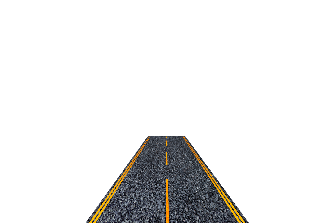 Long Empty Road Illustration on Transparent Background - Download Free Stock Images Pikwizard.com